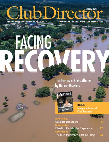Club Director Spring 2019: Facing Recovery
